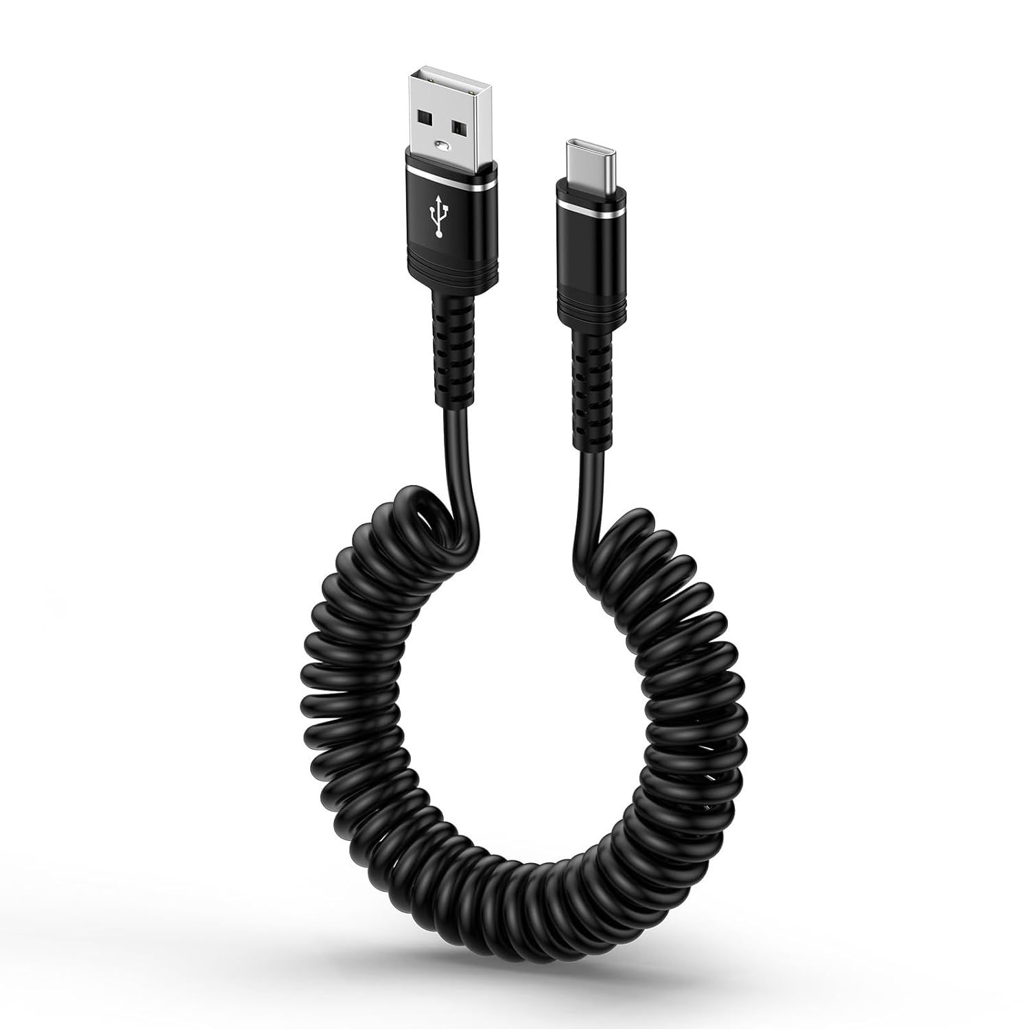 Kalanka Spiral USB-C Charger Cable, [0.4M-1.8M]