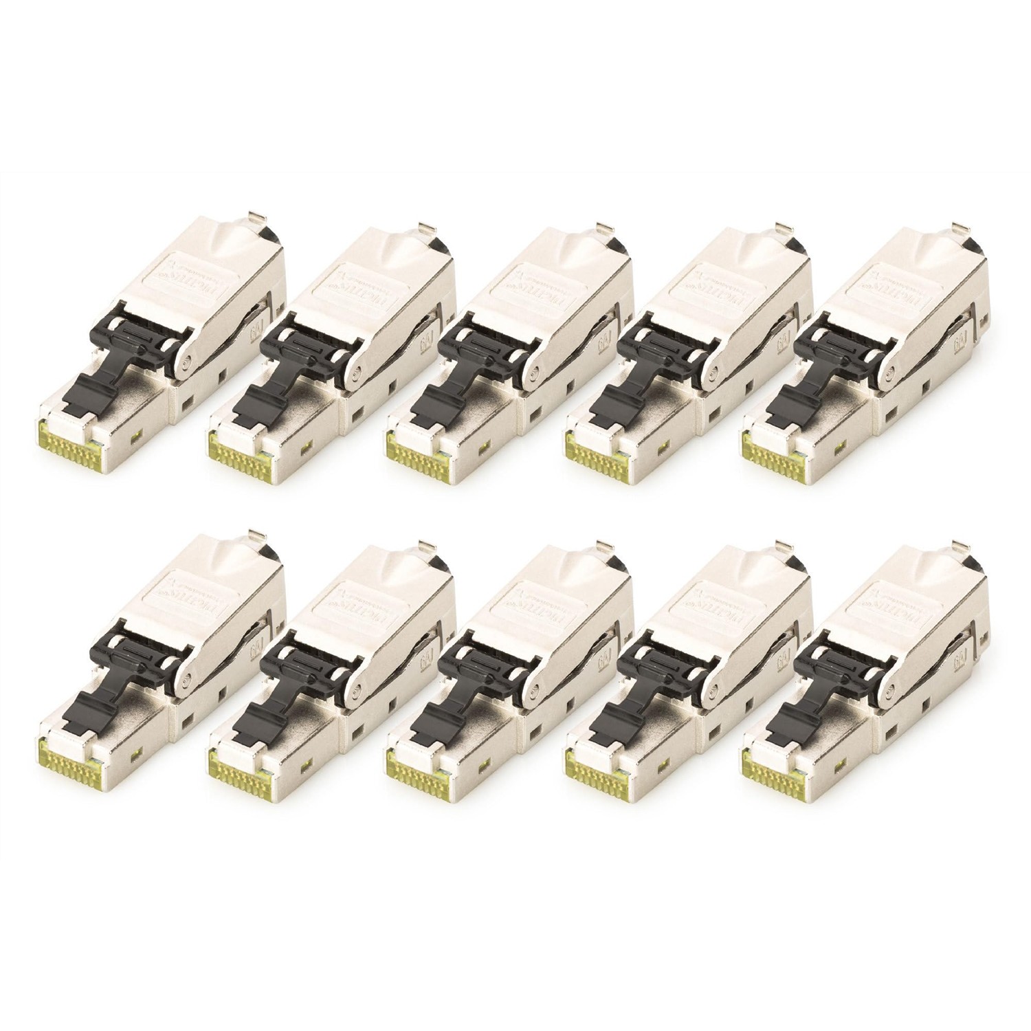 Connecteur réseau Digitus Cat 6A - 10 pièces - Blindé 360°