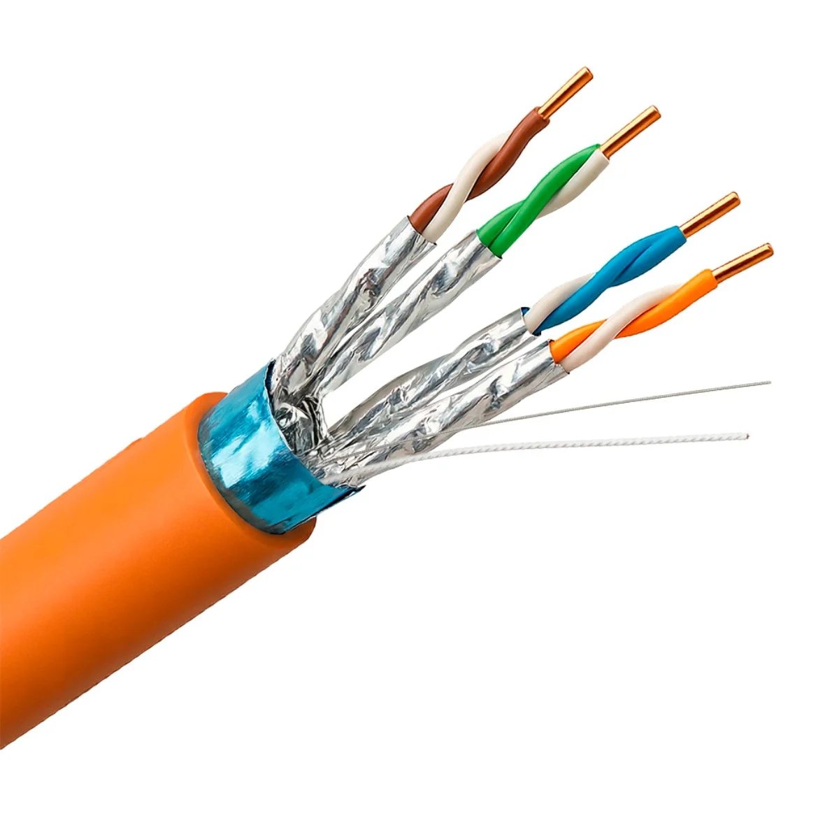 Uniview Outdoor Network Cable Cat6A 305m Orange - UV-FTP6A-300-BC23AWG-DCA-R-O
