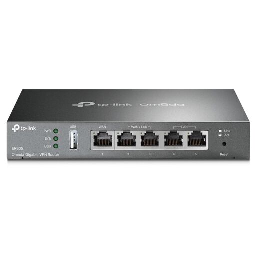 Enrutador TP-Link Omada ER605 Ethernet Gigabit Conectado Negro