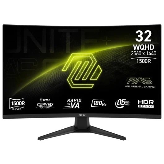 MSI MAG 321CQF E18 32" Curved Gaming Monitor QHD 180Hz