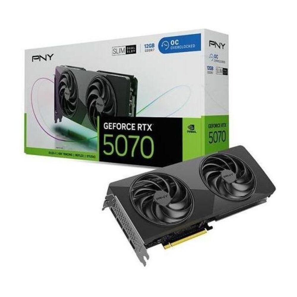 PNY GeForce RTX 5070 Slim OC, 12GB GDDR7, PCI-Express