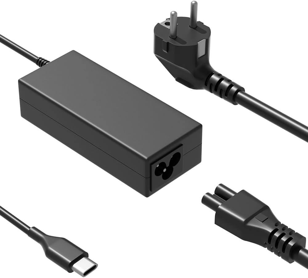 Cargador KALANKA de 45 W USB Tipo C para Chromebook, compatible con Lenovo, Acer, HP, Dell, Asus, Samsung, Google Pixel, Huawei y más