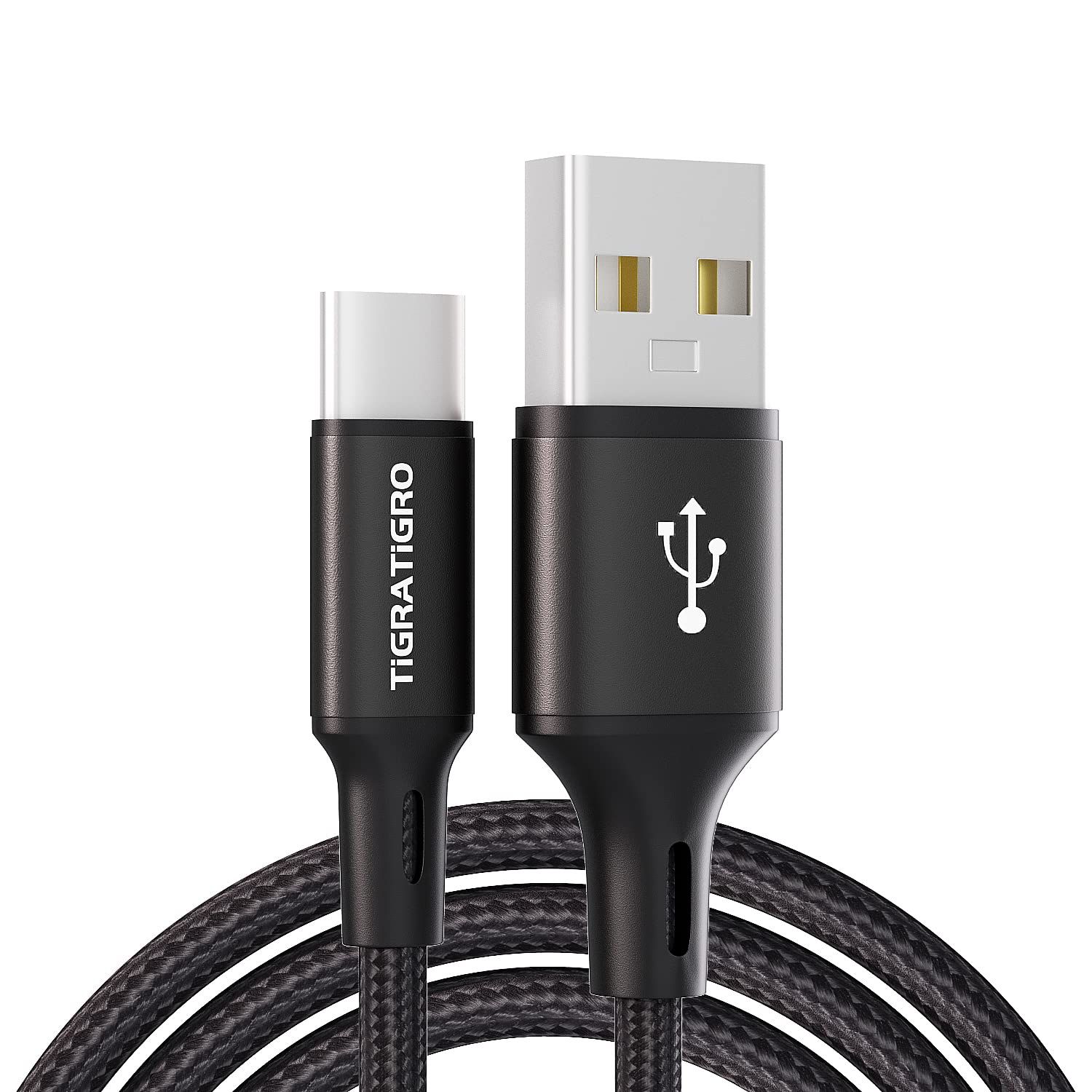 Cable USB C KALANKA, carga rápida de 3A QC 3.0, cable de nylon trenzado para iPhone 15 / Samsung Galaxy S24/S23/S22/S21/S20, Huawei, Xiaomi, OnePlus, Google (3M)