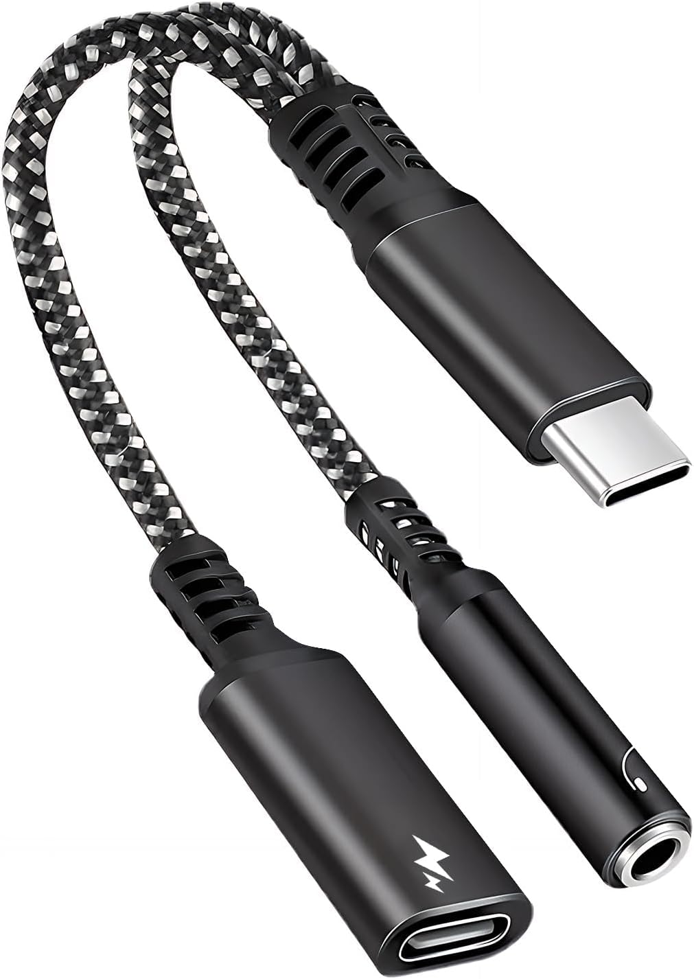Adaptateur KALANKA USB-C vers Jack 3.5 mm avec charge rapide PD 60 W et audio haute fidélité