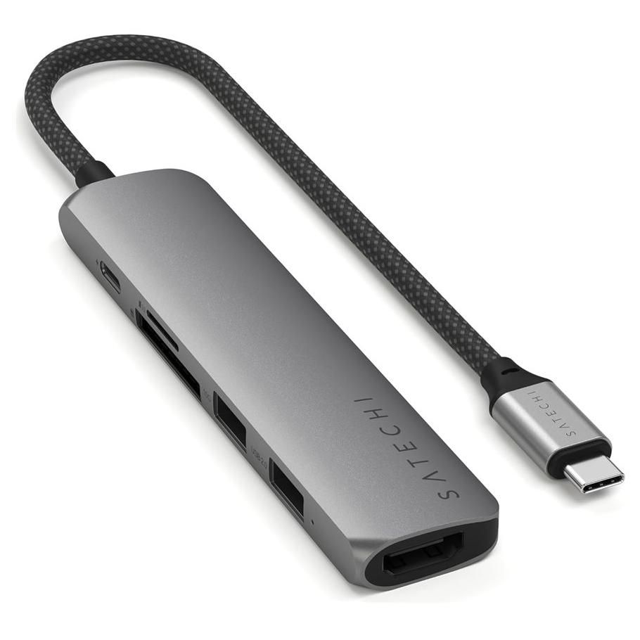 Satechi 6-in-1 USB-C Hub - Station Docking - USB-C 3.2 Gen 2 - HDMI