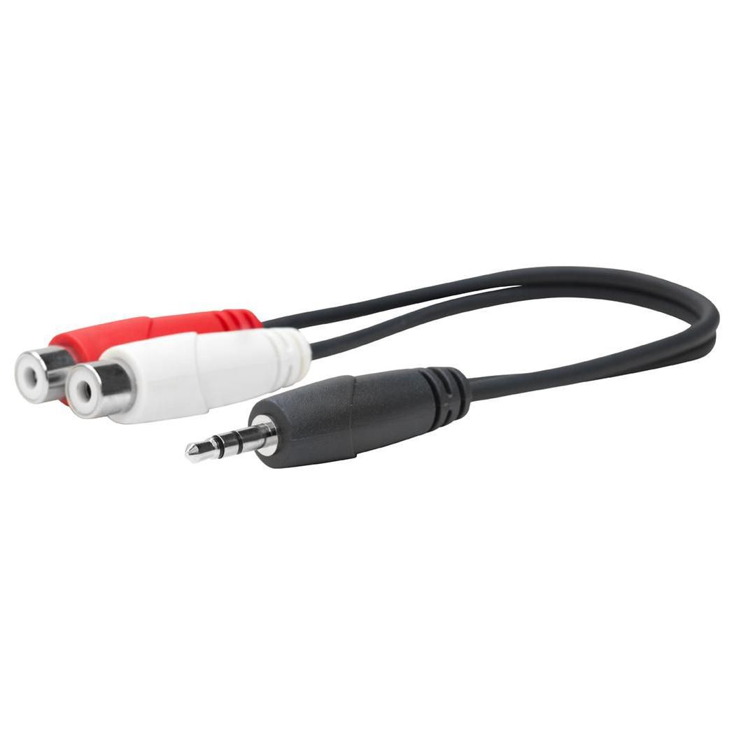 VivoLink 0.2m Audio Cable, 2x RCA to 3.5mm Jack