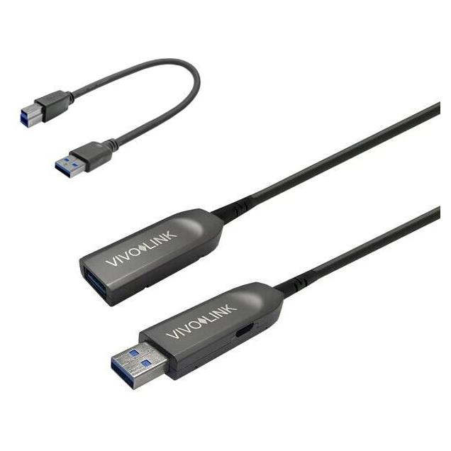 VivoLink PRO USB 3.2 Gen 1 (3.1 Gen 1) 20ft USB A Cable - Black