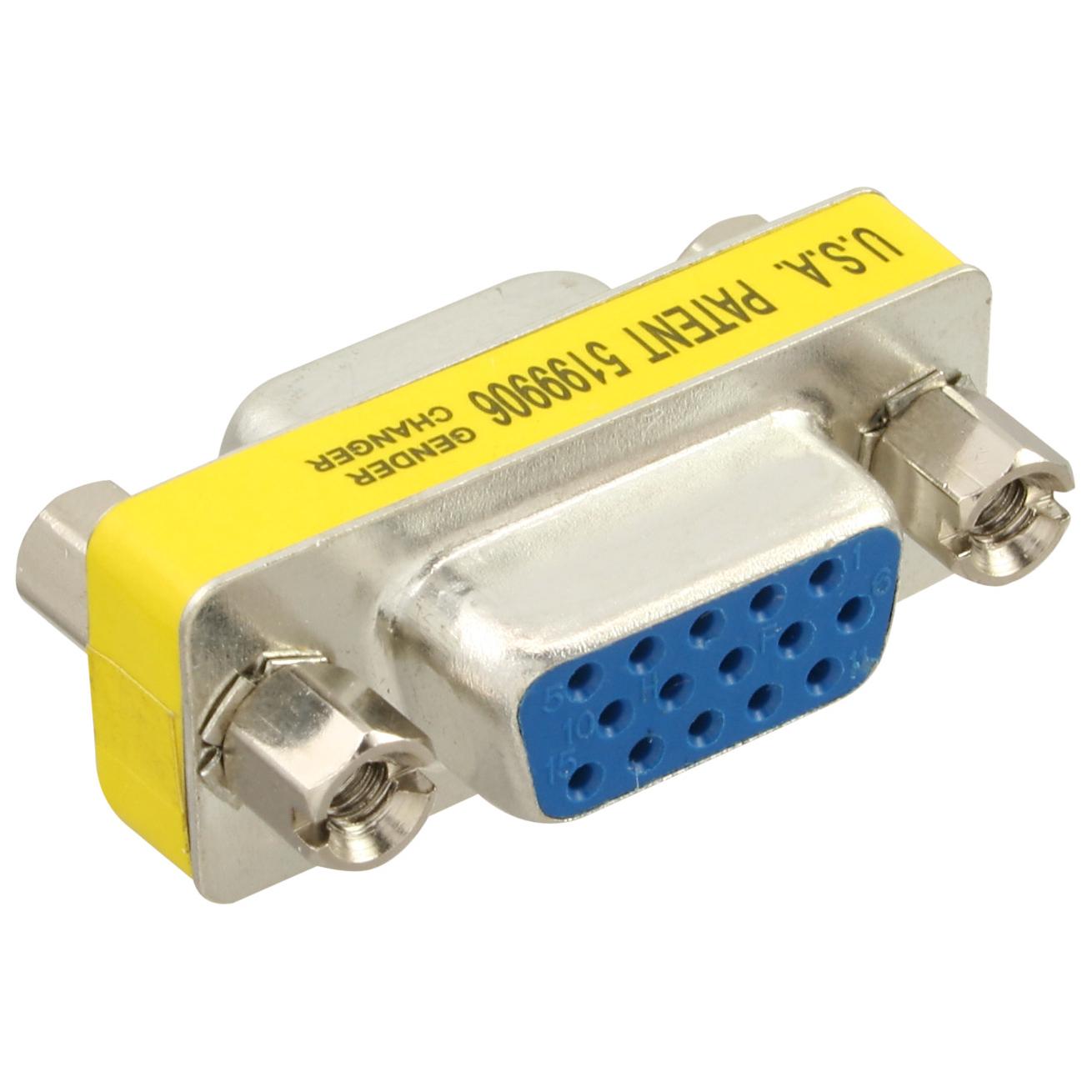 InLine VGA (D-sub) HD Female Cable Adapter - Silver