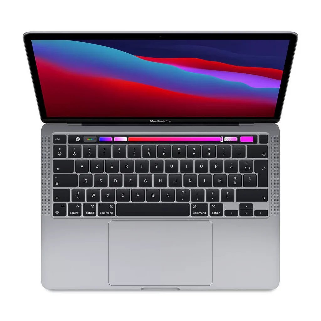 MacBook Pro 13 pouces (M1) 2020 - A2338 - Gris sidéral - Comme neuf - Réfurbiqué Apple M1 - 8 cœurs CPU / 8 cœurs GPU / 16 Go RAM / 256 Go SSD