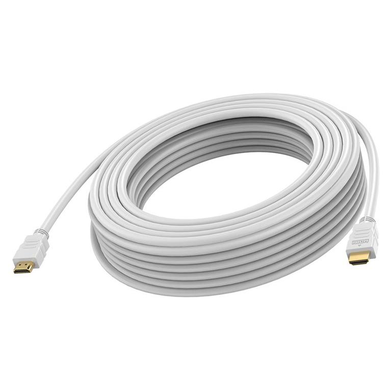 Vision High-Speed HDMI Cable (15m, Double Shielding, White)
