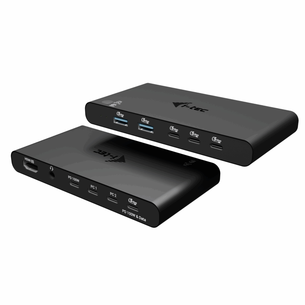 i-tec KVM Docking Station HDMI 2x100W for 2 Hosts