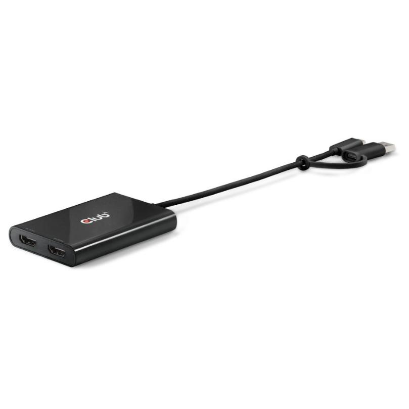 Club 3D CSV-1475 USB Type-C Video Splitter, 2x HDMI