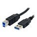 Cable StarTech.com SuperSpeed USB 3.0 - M/M USB-A a USB-B - 1,8 m - Negro