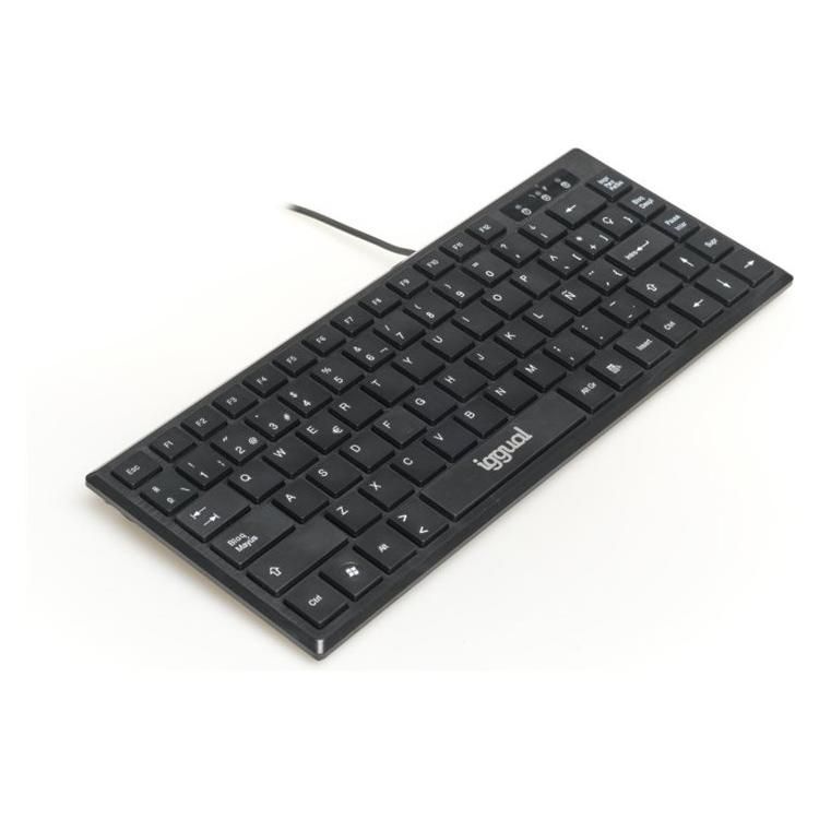 Teclado Iggual 60 % TKL USB QWERTY Negro