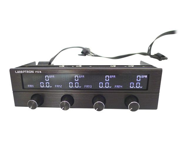 Lamptron FC5 V2 Fan Speed Controller - Anodized Black