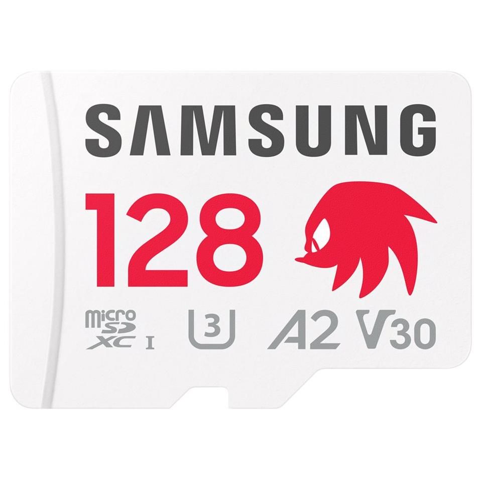 Carte mémoire Samsung PRO Plus 128 Go microSDXC (avec adaptateur SD) - Édition Sonic le Hérisson