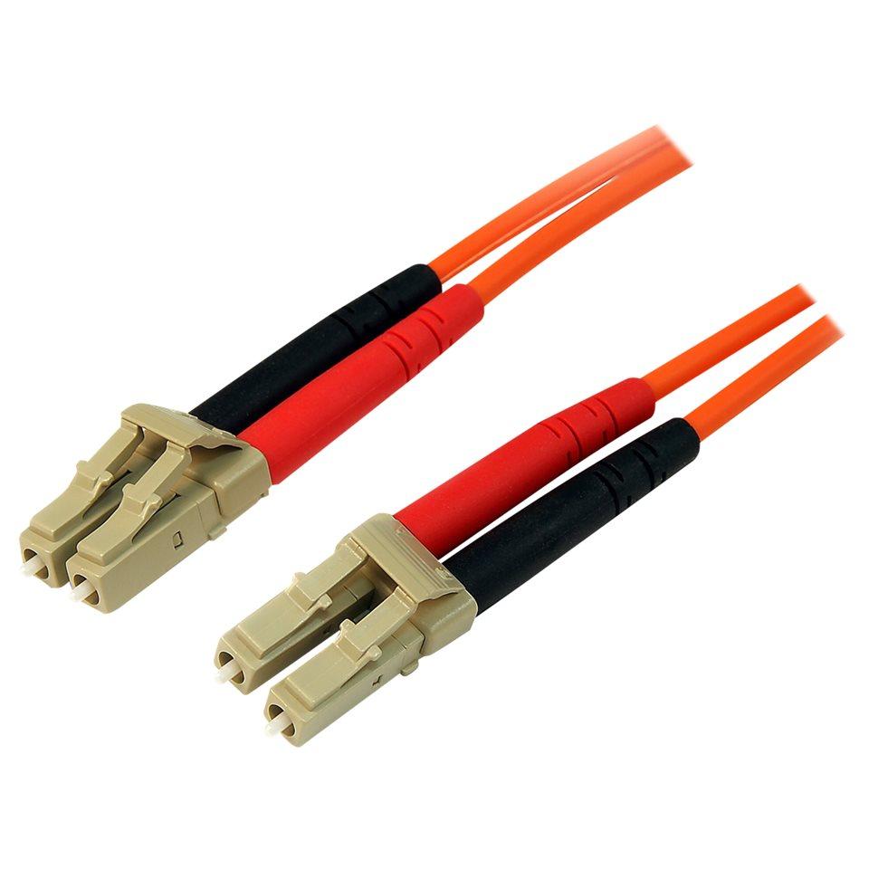 StarTech 50/125 Multimode Fiber Optic Patch Cable, 15m LC-LC