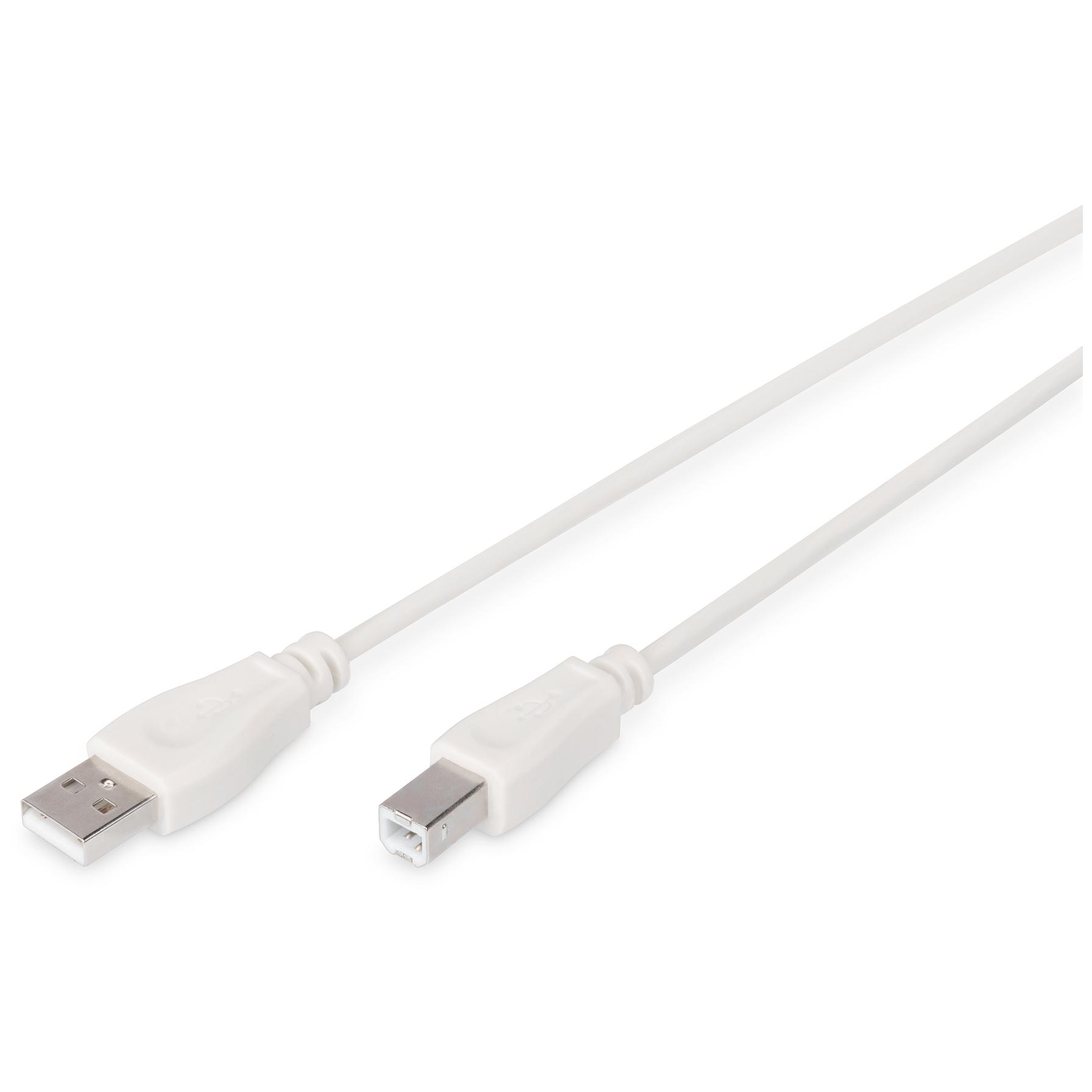 Cable de conexión Digitus USB-A a USB-B, 1,8 m