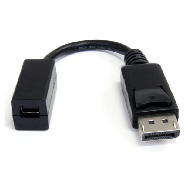 Cable StarTech.com DisplayPort a Mini DisplayPort - 5 cm, UHD 4K x 2K - Cable adaptador DP macho a Mini DisplayPort hembra - Extensión de cable para computadora a monitor