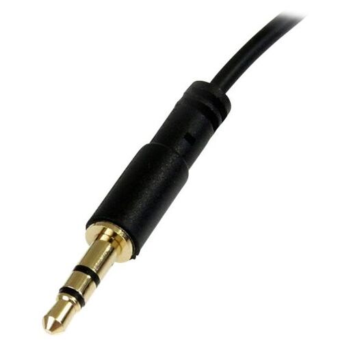 Câble audio stéréo StarTech - 30 cm à angle droit, noir