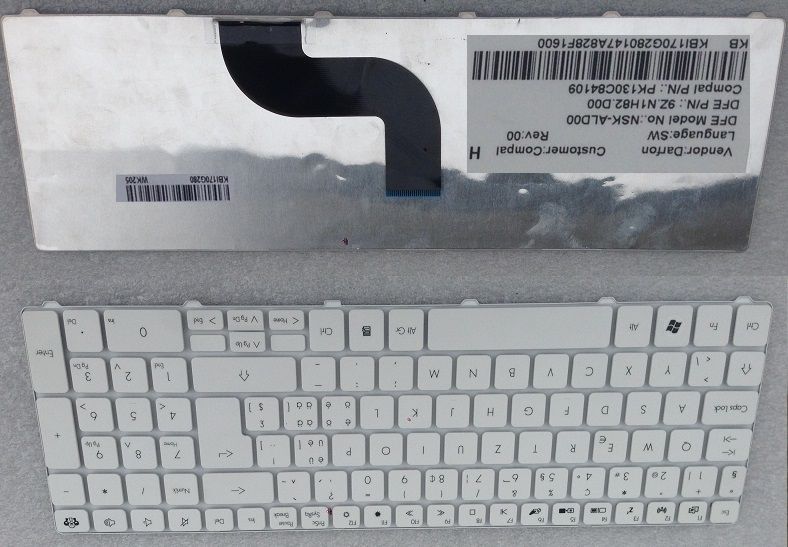 Packard Bell Swiss QWERTY Keyboard