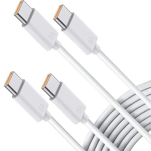E.F.Connection 65W USB-C to USB-C Cables (2 Pack) for iPhone and iPad Pro