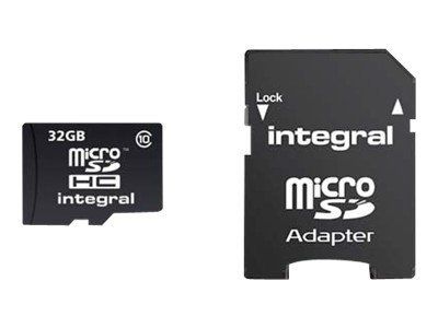 Tarjeta de memoria Integral UltimaPro 32 GB (clase 10 con adaptador microSDHC)