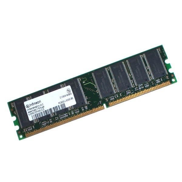 Aclouddate® 512MB DDR1 PC-3200U 400MHz CL3 Memory Module (HYS64D64320HU-5-C)