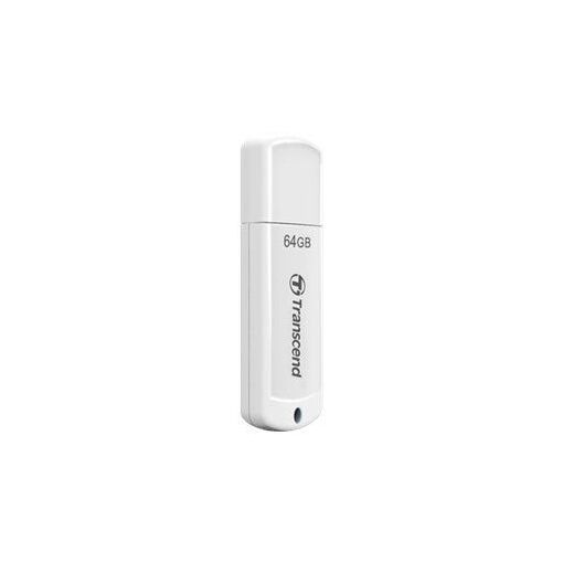 Transcend JetFlash 370 - USB Flash Drive - 64GB - USB 2.0 - White