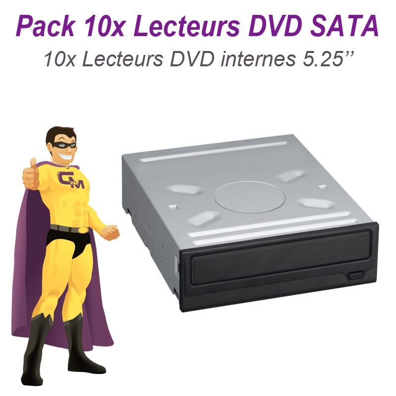 10x Internal SATA DVD Drive 5.25"