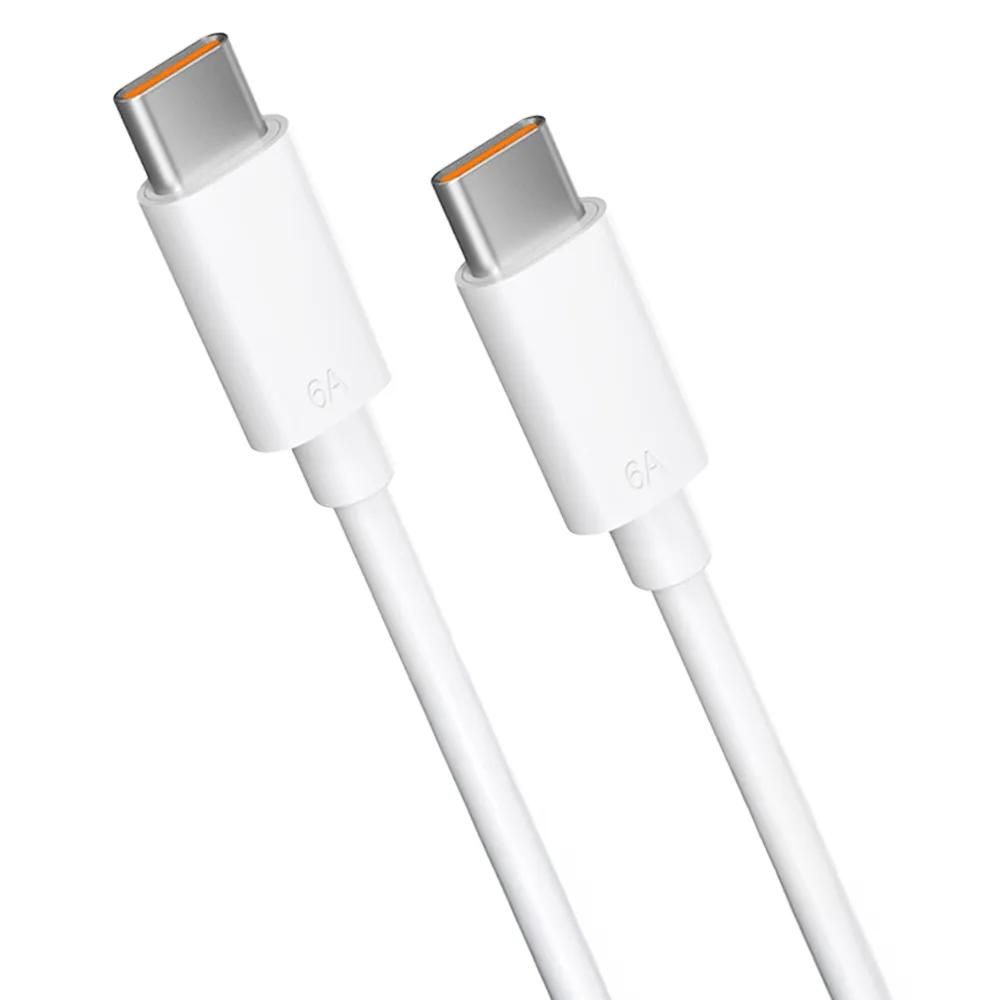 E.F.Connection 65W Fast Charge USB-C Cable, 2 Meter, White
