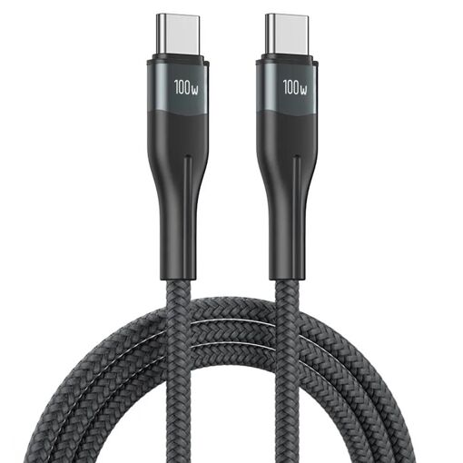 USB-C 100W Fast Charge Cable for iPhone 16, 16 Pro, 16 ProMax, 15, MacBook Pro, iPad Pro 2020, iPad Air 4/5/6 - 1M White - E.F.Connection