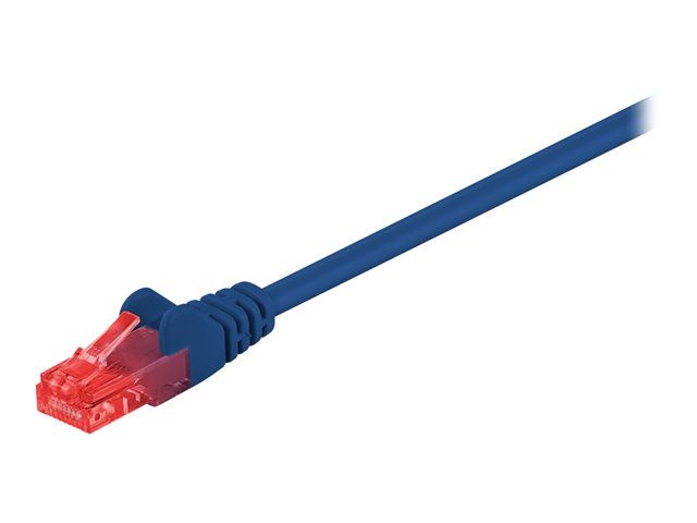 Wentronic RJ-45 to RJ-45 Cable - 5m - UTP CAT 6 - Round - Blue