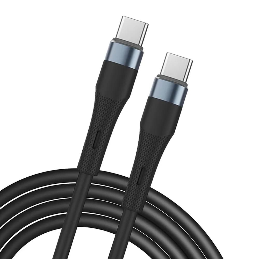 Cable E.F.Connection USB-C a USB-C de carga rápida 60W - Negro 1M