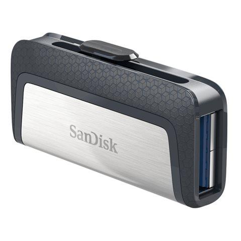 Clé USB SanDisk Ultra Dual 3.1 Type C 32 Go Argent