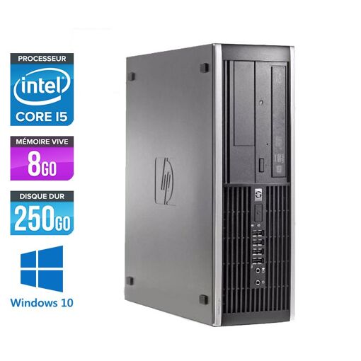 HP Elite 8100 SFF Desktop - Intel Core i5-650, 3.2 GHz, 8GB RAM, 250GB HDD, DVD-RW, Ethernet Gigabit, Windows 10 Profesional