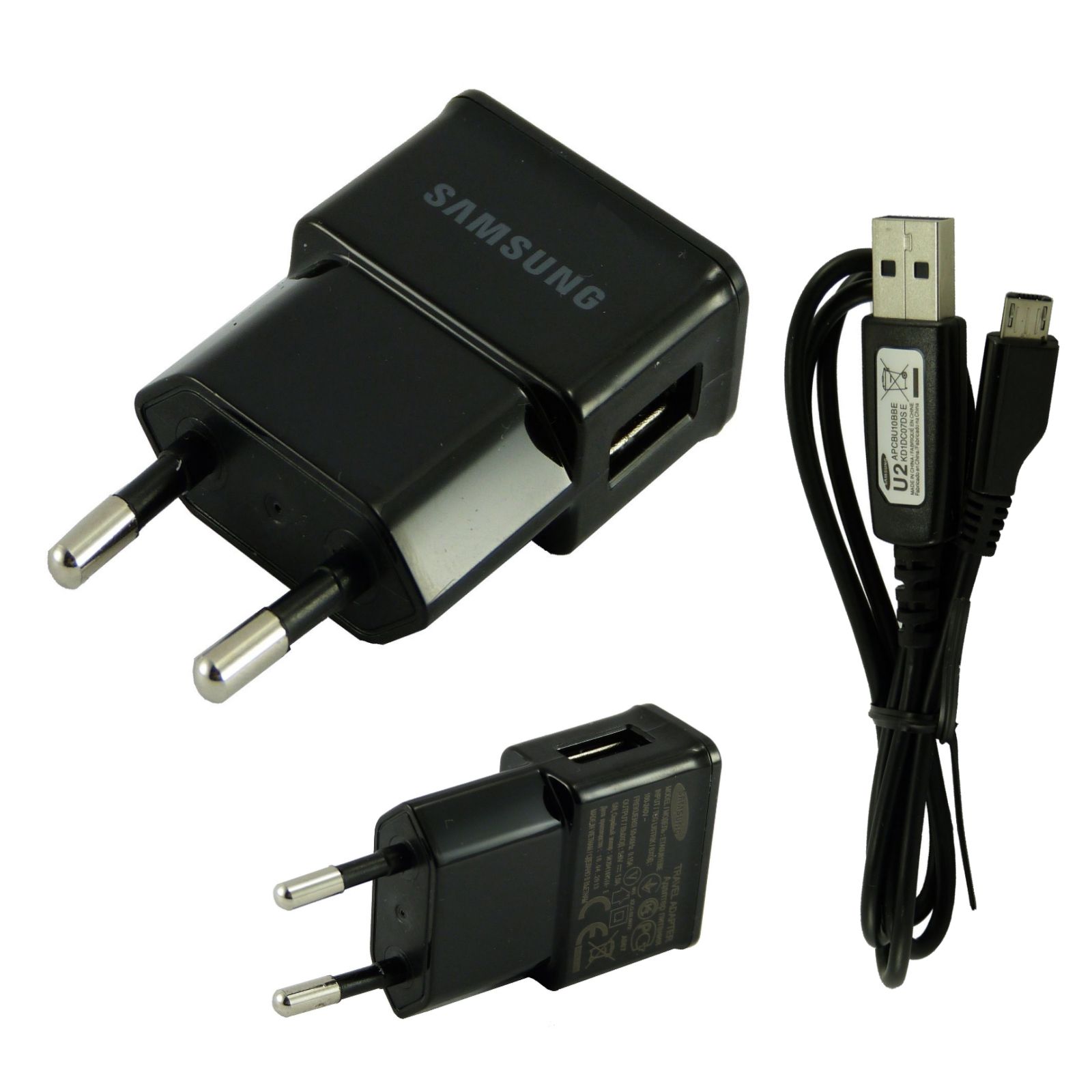 Cargador y cable USB original de Samsung para Galaxy J1 2016 - 1 Amp