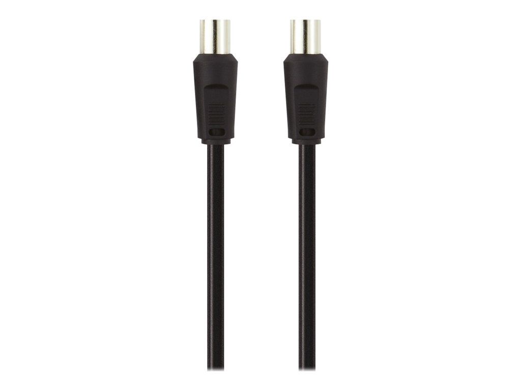 Belkin Antenne Cable - IEC Male to IEC Male Connector - 1m - Coaxial - Black