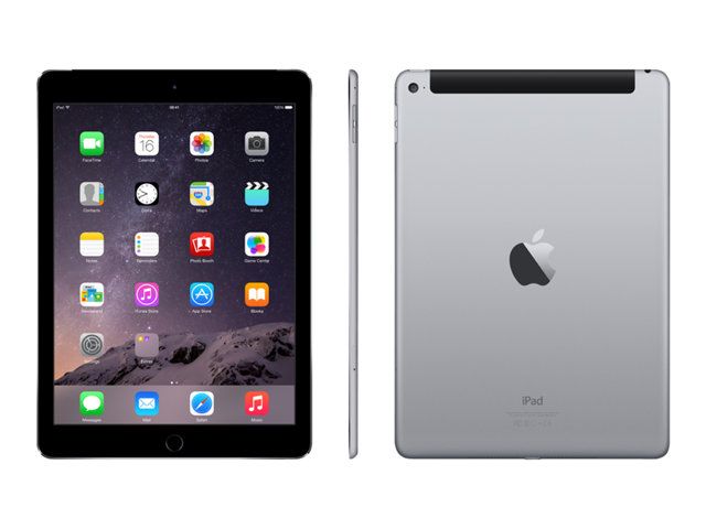 Apple iPad Air 2 Tablet, 32GB, Wi-Fi + Cellular, 9.7-inch, Space Gray