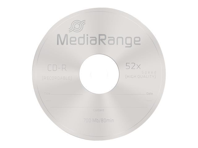 MediaRange CD-R 50 Pack - 700MB (80min) 52x Spindle
