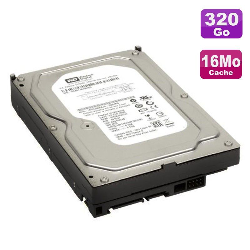 Western Digital 320GB SATA 3.5" Hard Drive, 7200 RPM, 16MB Cache (WD3200AAKS-75SBA0)