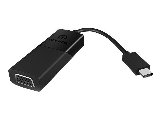 RaidSonic ICY BOX IB-AC533-C USB-C to D-Sub Video Adapter - Black
