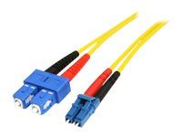 StarTech 1m Duplex Monomode Optical Fiber Patch Cable LC-SC
