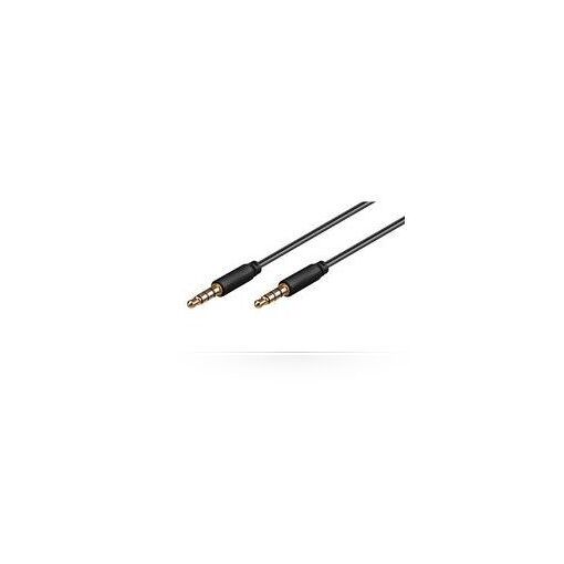 Cable de audio MicroConnect - 50 cm, mini jack 4 polos macho a macho