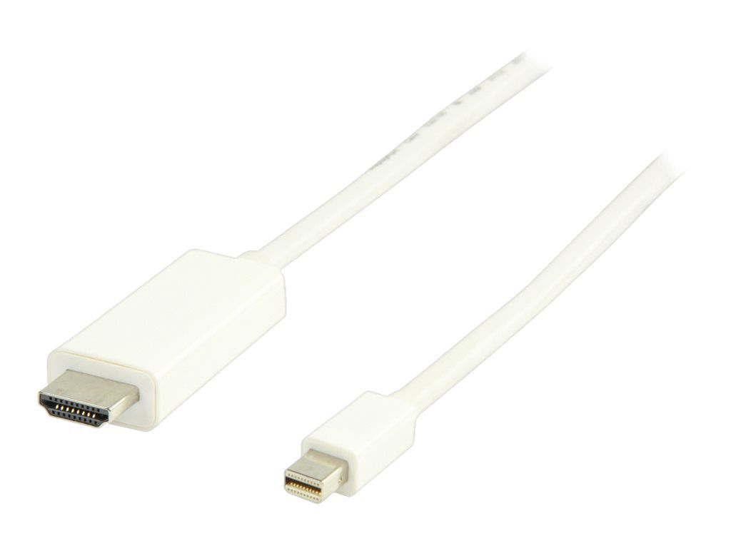 Nedis ValueLine Mini DisplayPort to HDMI Adapter Cable - 2m - White