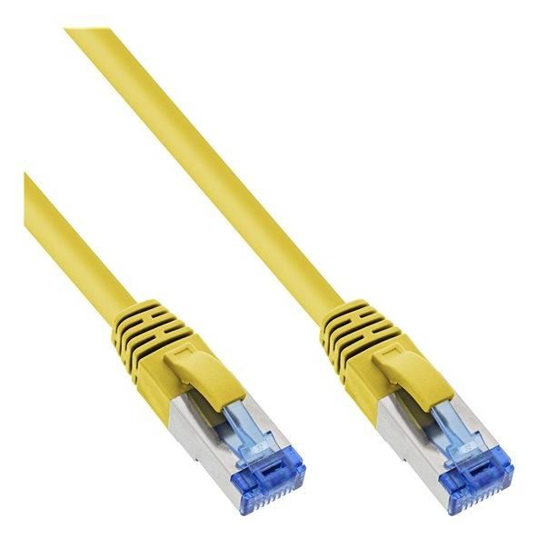 INTOS ELECTRONIC CAT 6a SSTP Twisted Pair Cable, 10m, RJ-45 (M) to RJ-45 (M), Yellow