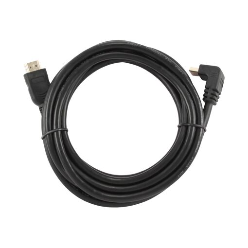 Câble HDMI Gembird - 3 m, Noir, Connecteur à angle de 90°, Mâle-Mâle