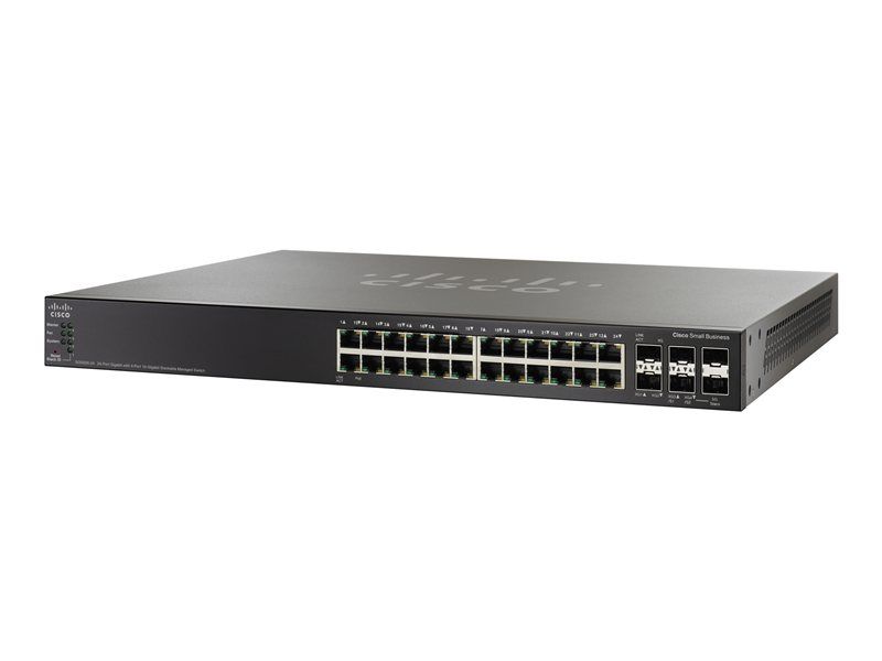 Cisco SG500X-24 Managed Switch - 24x1G + 4x10G