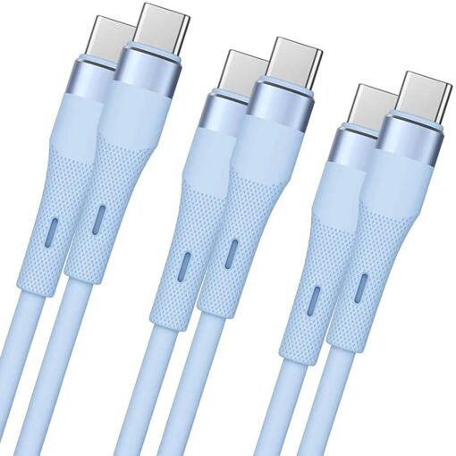 E.F.Connection 60W USB-C to USB-C Fast Charge Cable (1M) - Blue